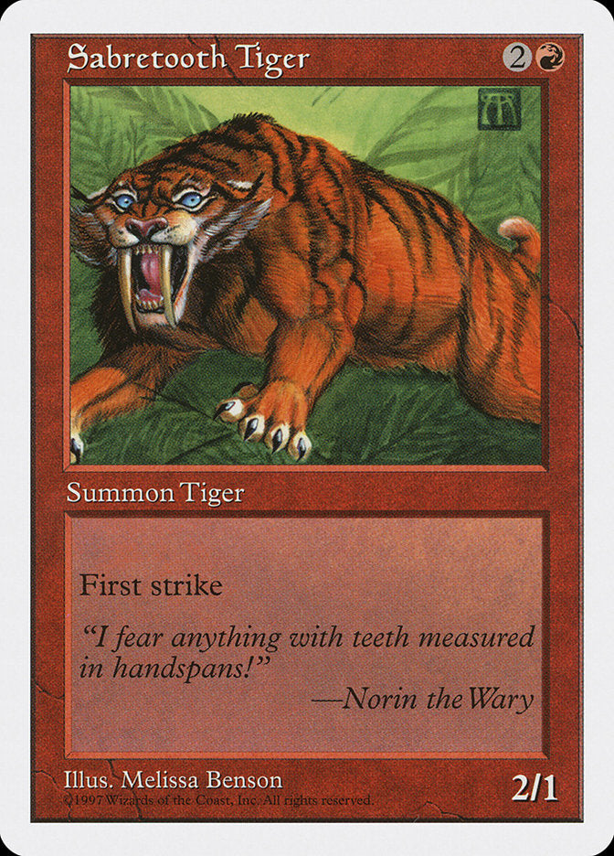 Sabretooth Tiger [Fifth Edition] | Red Riot Games CA