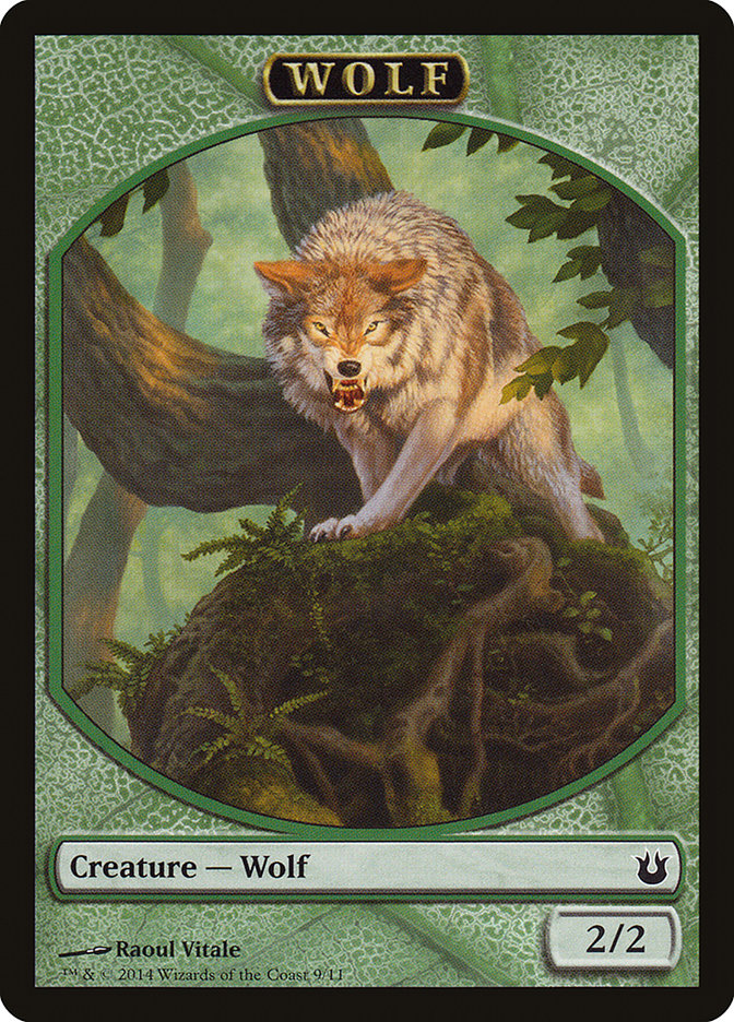 Wolf Token [Born of the Gods Tokens] | Red Riot Games CA