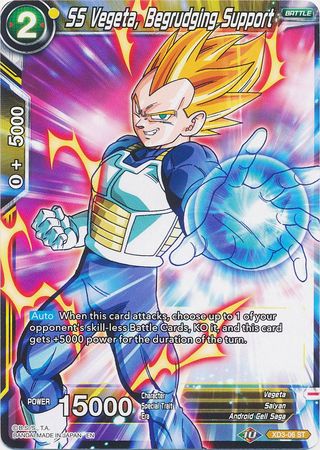 SS Vegeta, Begrudging Support (XD3-06) [The Ultimate Life Form] | Red Riot Games CA