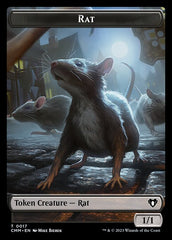 City's Blessing // Rat Double-Sided Token [Commander Masters Tokens] | Red Riot Games CA