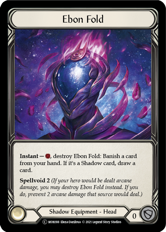 Ebon Fold [U-MON188-RF] (Monarch Unlimited)  Unlimited Rainbow Foil | Red Riot Games CA