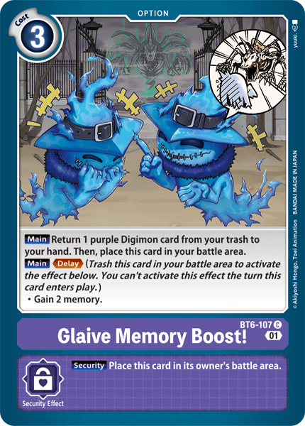 Glaive Memory Boost! [BT6-107] [Double Diamond] | Red Riot Games CA
