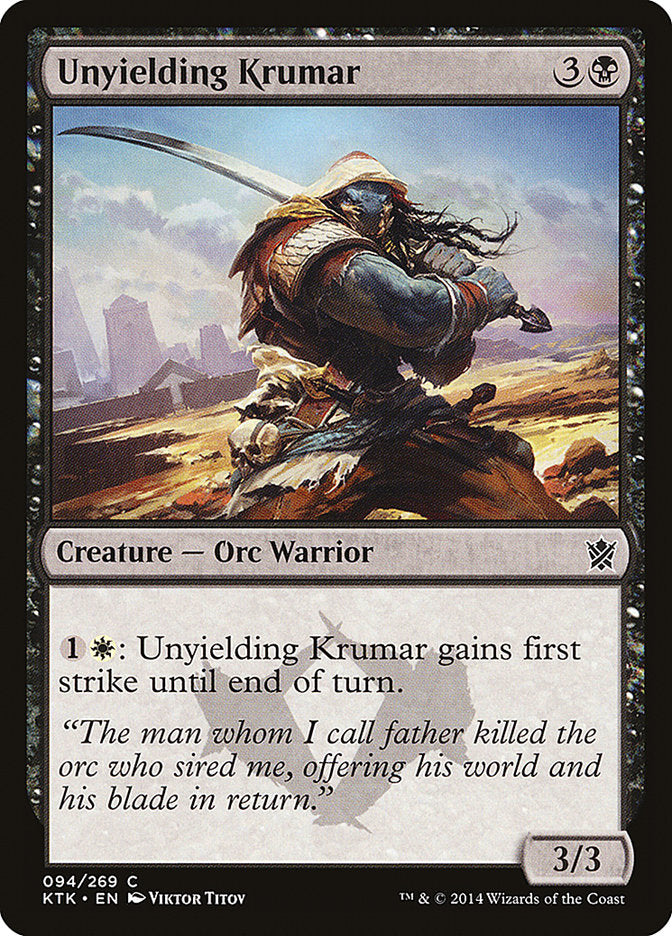 Unyielding Krumar [Khans of Tarkir] | Red Riot Games CA