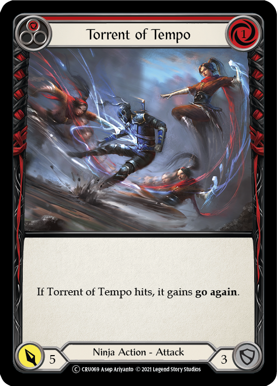 Torrent of Tempo (Red) [U-CRU069] (Crucible of War Unlimited)  Unlimited Normal | Red Riot Games CA