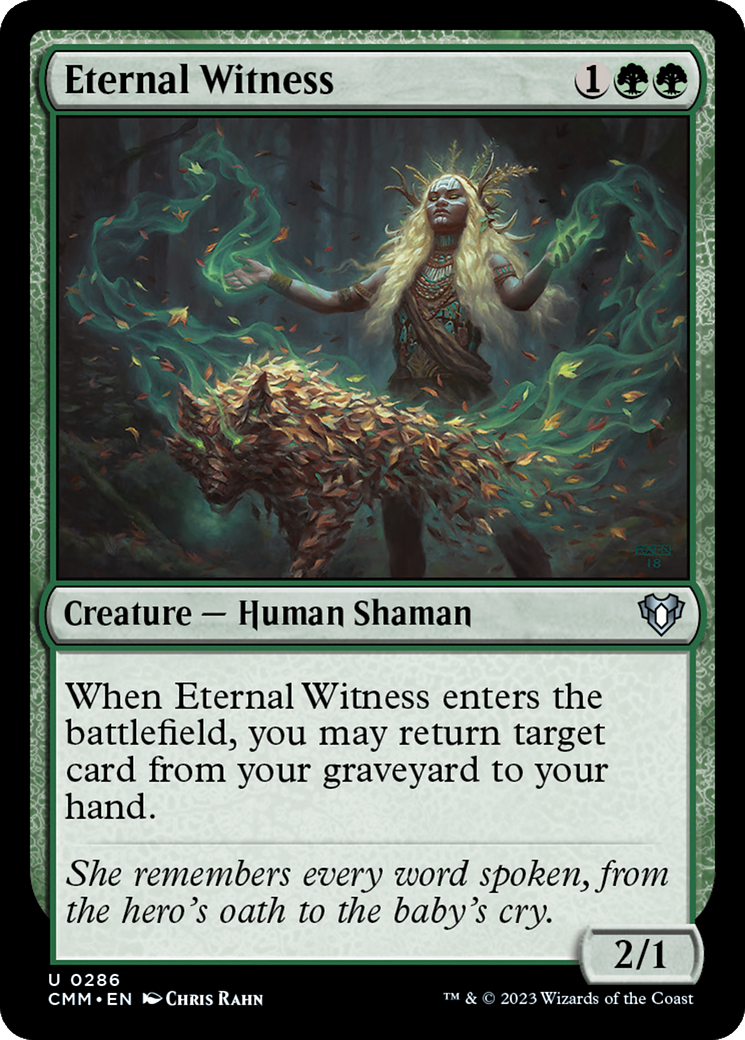 Eternal Witness [Commander Masters] | Red Riot Games CA