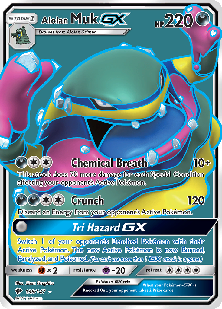 Alolan Muk GX (138/147) [Sun & Moon: Burning Shadows] | Red Riot Games CA