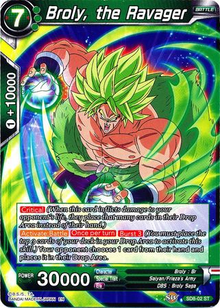 Broly, the Ravager (Starter Deck - Rising Broly) (SD8-02) [Destroyer Kings] | Red Riot Games CA