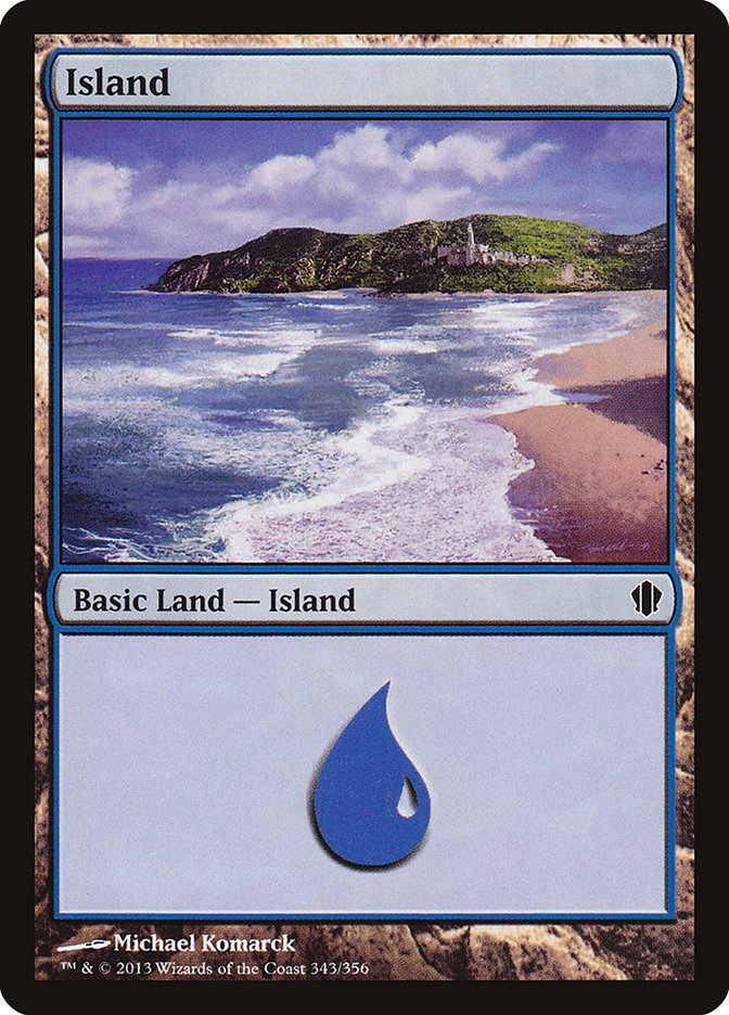 Island (343) [Commander 2013] | Red Riot Games CA