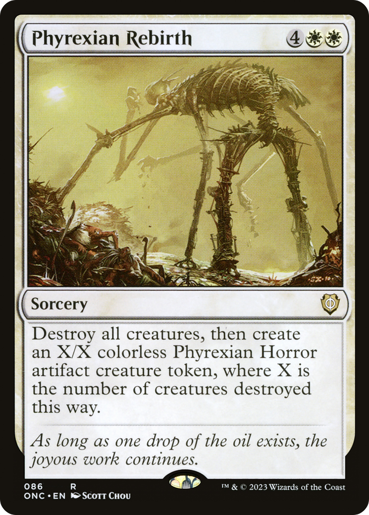 Phyrexian Rebirth [Phyrexia: All Will Be One Commander] | Red Riot Games CA