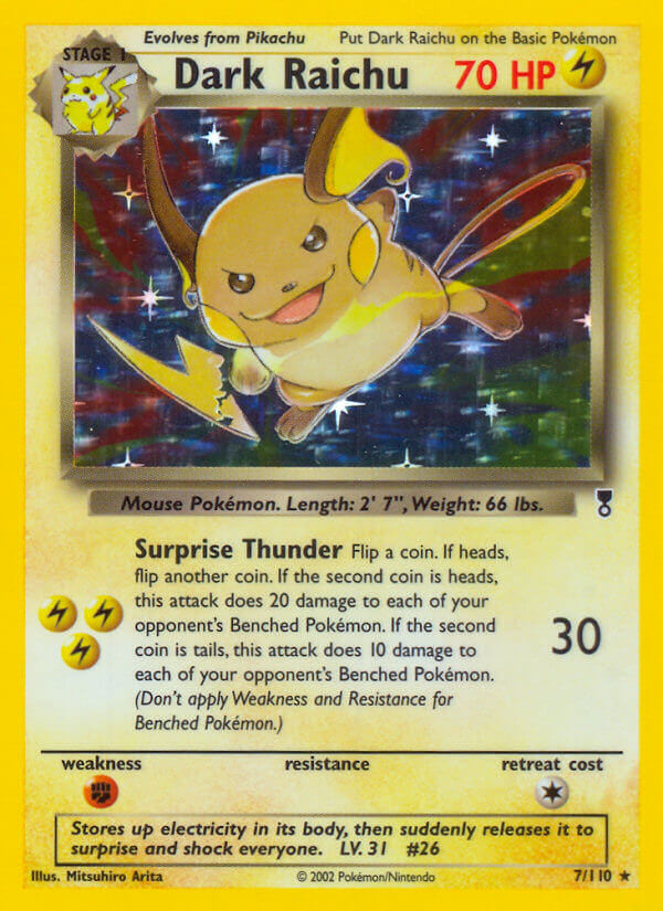 Dark Raichu (7/110) (WotC) (Theme Deck Exclusive) [Legendary Collection] | Red Riot Games CA