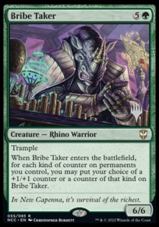 Bribe Taker (Promo Pack) [Streets of New Capenna Commander Promos] | Red Riot Games CA