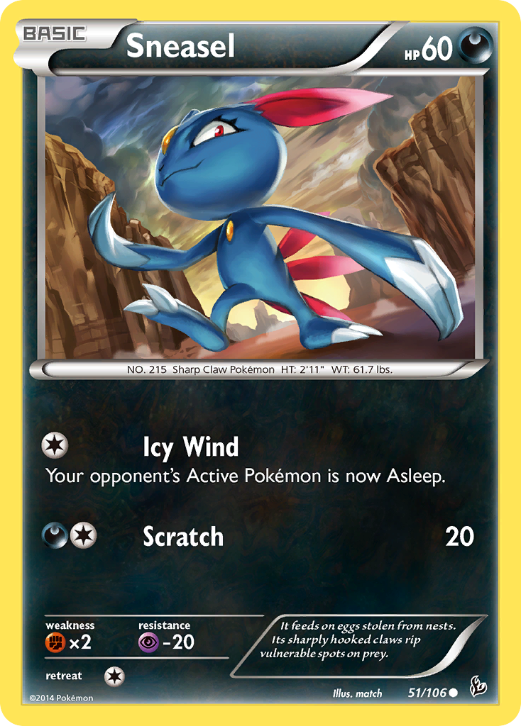 Sneasel (51/106) [XY: Flashfire] | Red Riot Games CA