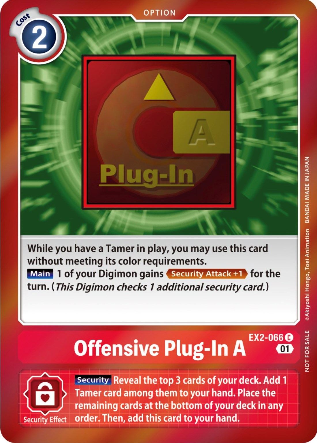 Offensive Plug-In A [EX2-066] (Event Pack 4) [Digital Hazard Promos] | Red Riot Games CA