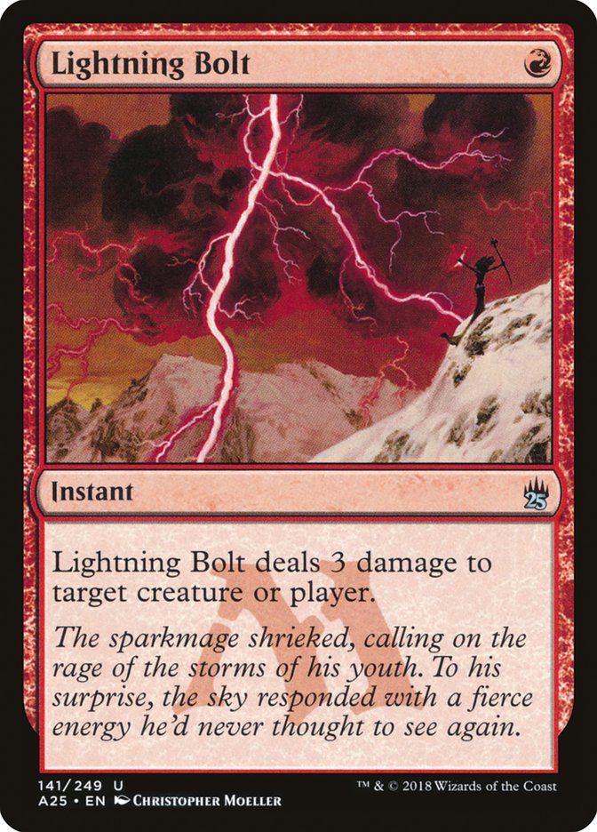 Lightning Bolt [Masters 25] | Red Riot Games CA