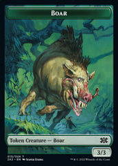 Boar // Knight Double-Sided Token [Double Masters 2022 Tokens] | Red Riot Games CA