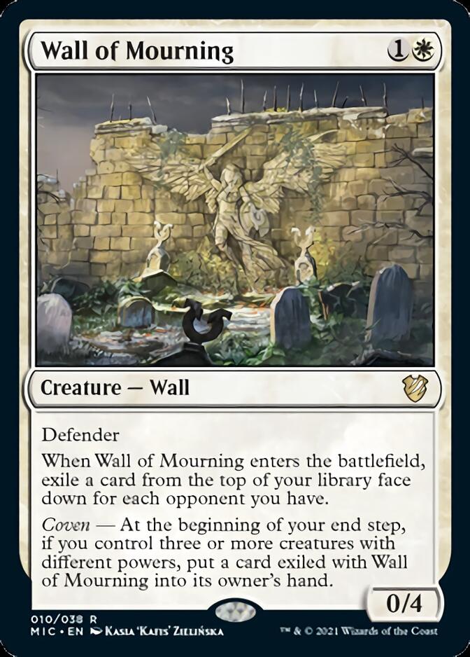 Wall of Mourning [Innistrad: Midnight Hunt Commander] | Red Riot Games CA