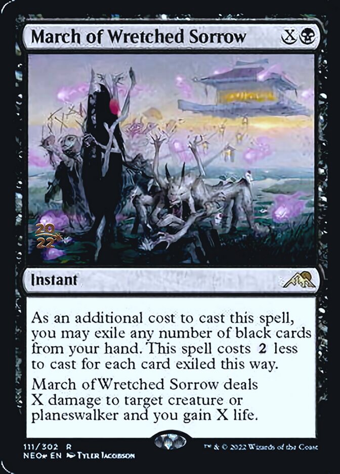 March of Wretched Sorrow [Kamigawa: Neon Dynasty Prerelease Promos] | Red Riot Games CA