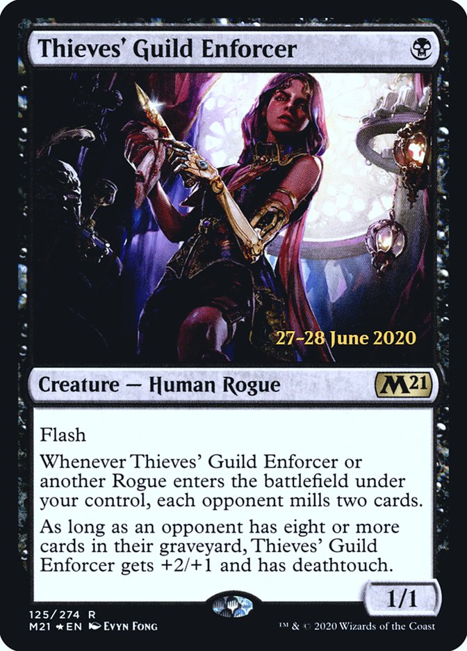 Thieves' Guild Enforcer [Core Set 2021 Prerelease Promos] | Red Riot Games CA