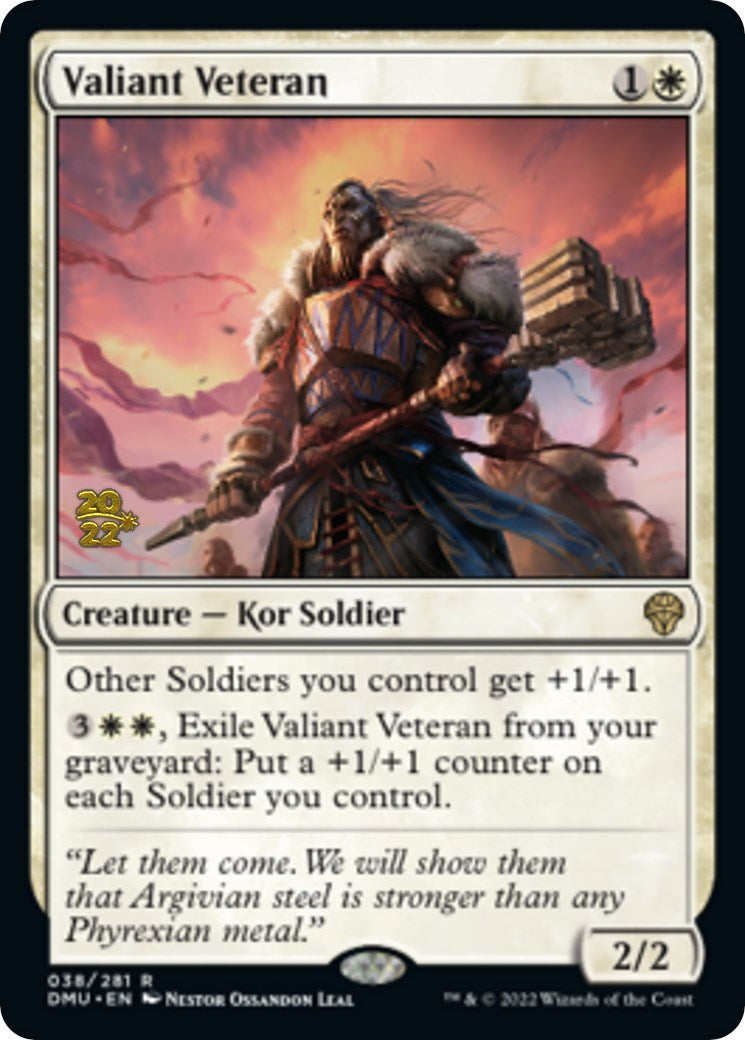 Valiant Veteran [Dominaria United Prerelease Promos] | Red Riot Games CA