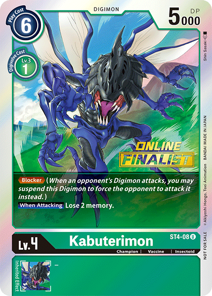 Kabuterimon [ST4-08] (Online Finalist) [Starter Deck: Giga Green Promos]