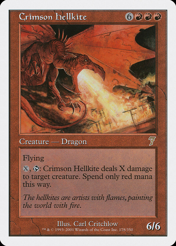 Crimson Hellkite [Seventh Edition] | Red Riot Games CA