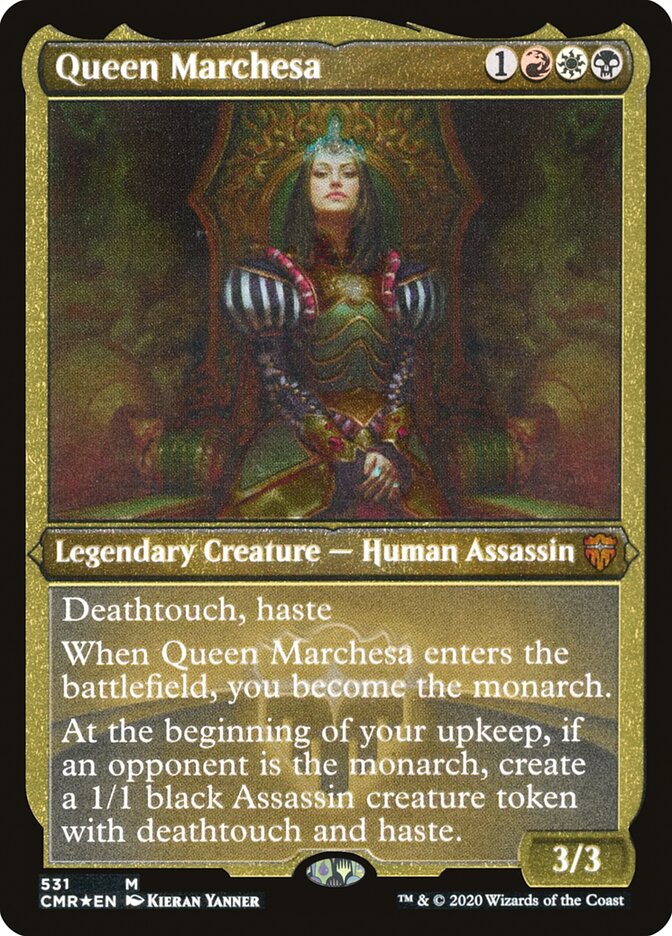Queen Marchesa (Etched) [Commander Legends] | Red Riot Games CA