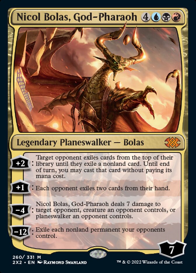 Nicol Bolas, God-Pharaoh [Double Masters 2022] | Red Riot Games CA