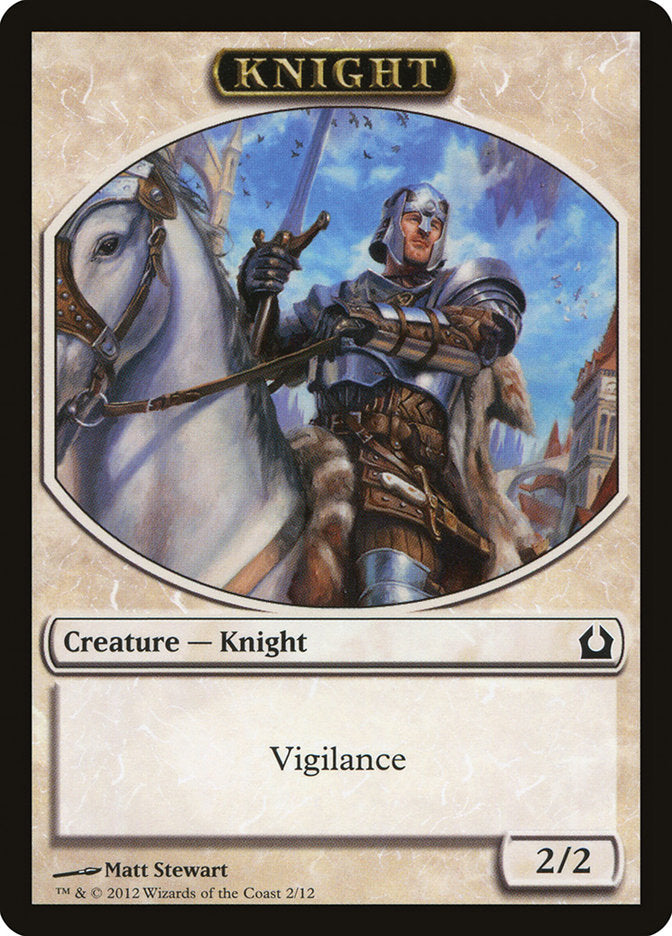 Knight Token [Return to Ravnica Tokens] | Red Riot Games CA