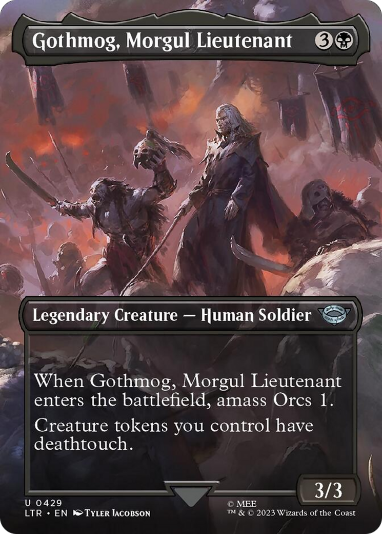 Gothmog, Morgul Lieutenant (Borderless Alternate Art) [The Lord of the Rings: Tales of Middle-Earth] | Red Riot Games CA