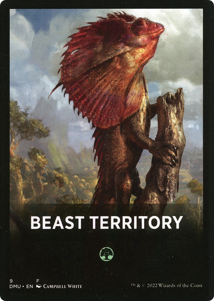 Beast Territory Theme Card [Dominaria United Tokens] | Red Riot Games CA