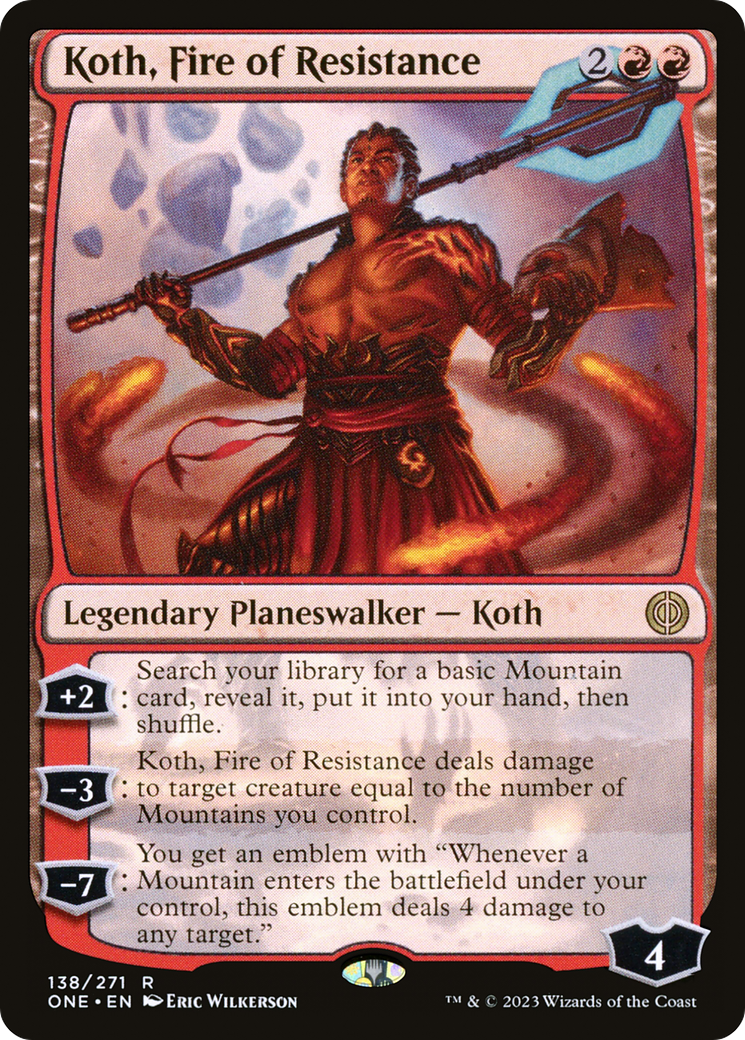 Koth, Fire of Resistance [Phyrexia: All Will Be One] | Red Riot Games CA