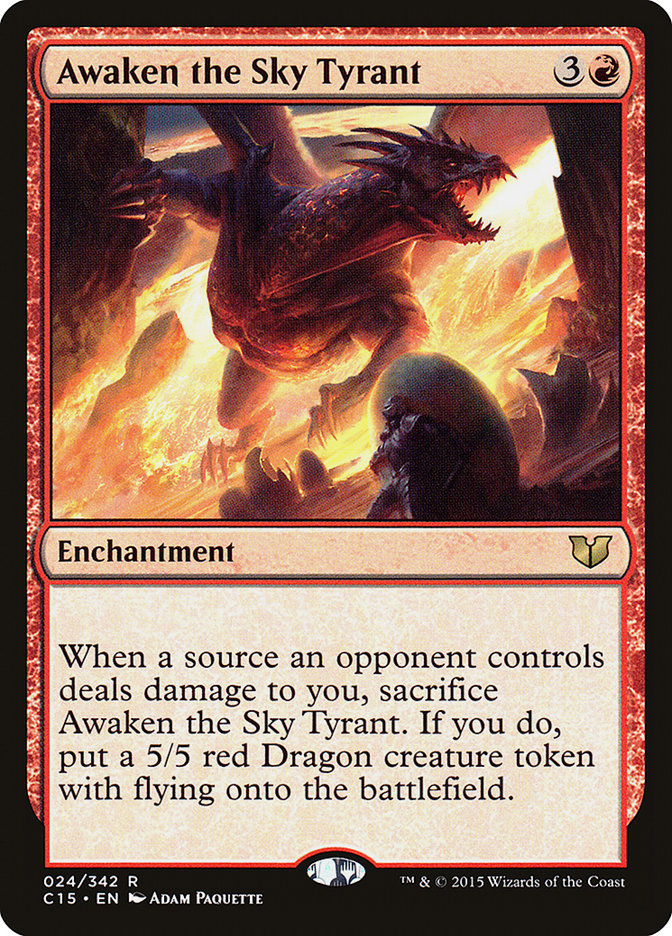 Awaken the Sky Tyrant [Commander 2015] | Red Riot Games CA