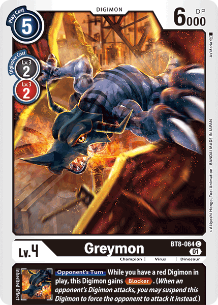 Greymon [BT8-064] [New Awakening] | Red Riot Games CA