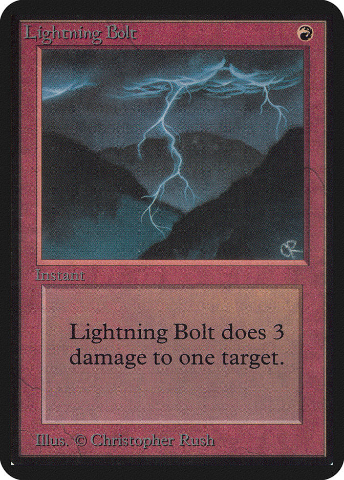 Lightning Bolt [Alpha Edition] | Red Riot Games CA