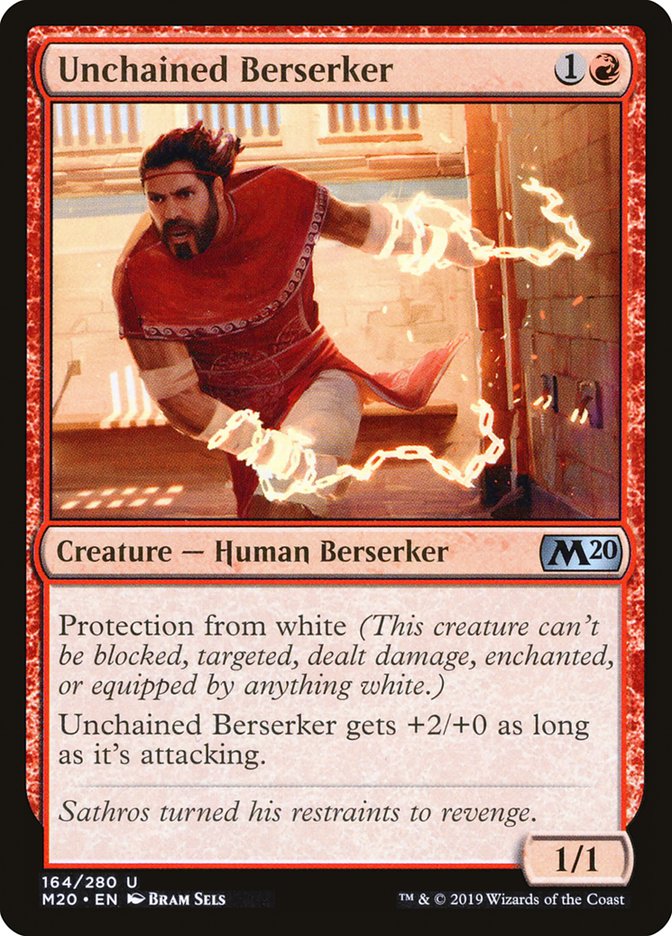 Unchained Berserker [Core Set 2020] | Red Riot Games CA