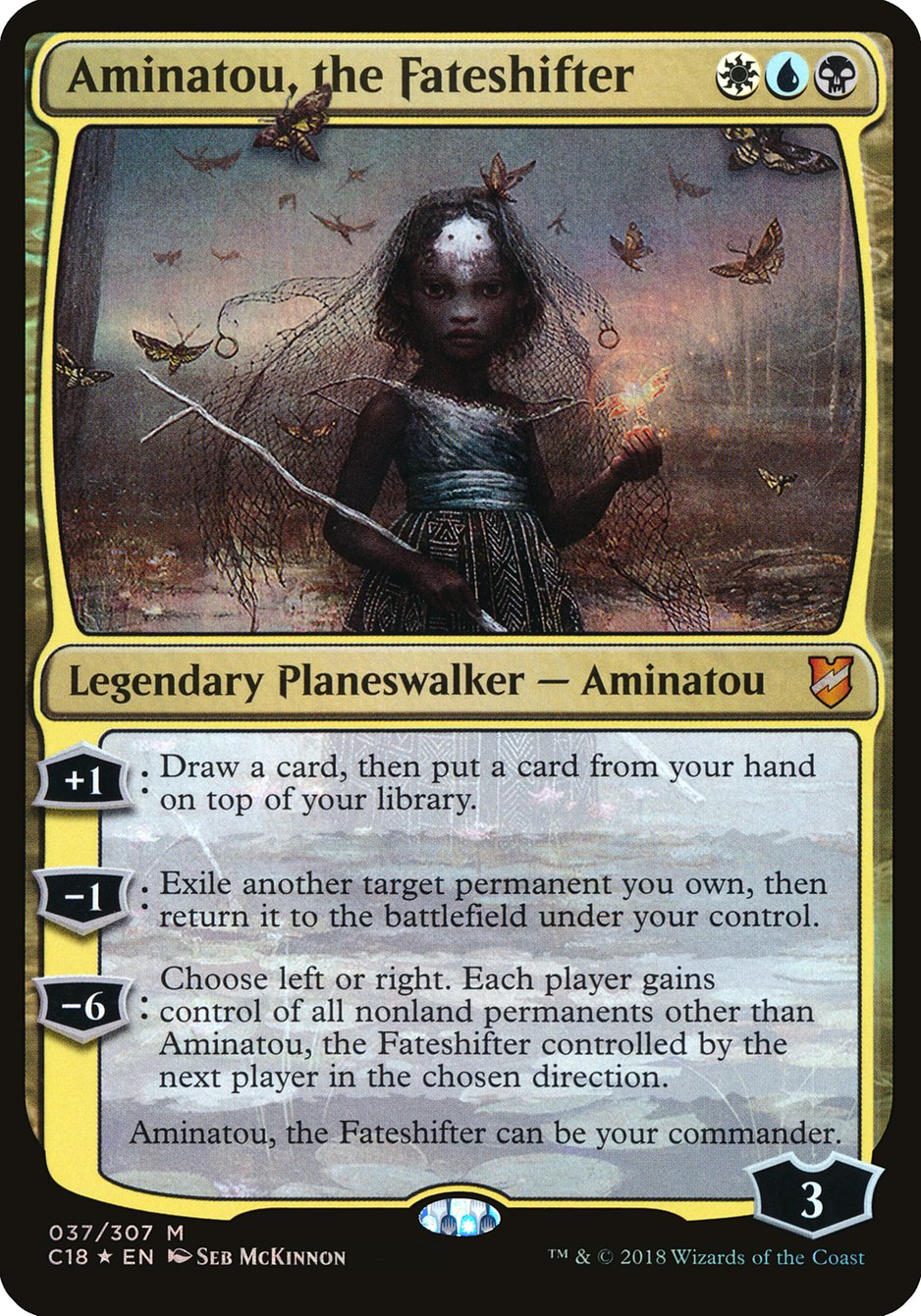 Aminatou, the Fateshifter (Oversized) [Commander 2018 Oversized] | Red Riot Games CA