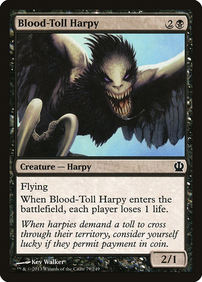 Blood-Toll Harpy [Theros] | Red Riot Games CA