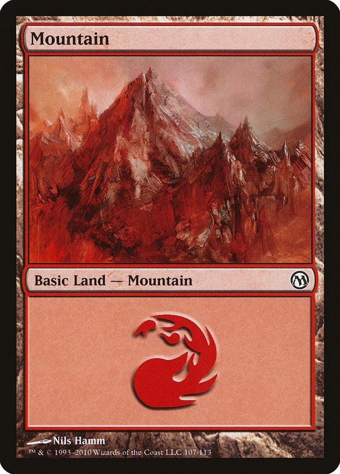 Mountain (107) [Duels of the Planeswalkers] | Red Riot Games CA