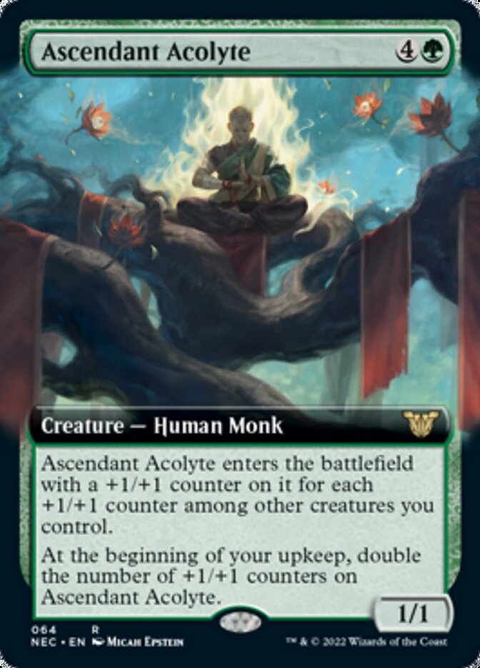 Ascendant Acolyte (Extended Art) [Kamigawa: Neon Dynasty Commander] | Red Riot Games CA