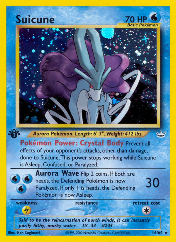 Suicune (14/64) [Neo Revelation 1st Edition] | Red Riot Games CA