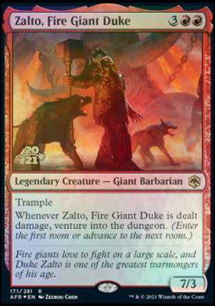 Zalto, Fire Giant Duke [Dungeons & Dragons: Adventures in the Forgotten Realms Prerelease Promos] | Red Riot Games CA