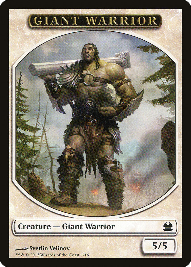 Giant Warrior Token [Modern Masters Tokens] | Red Riot Games CA