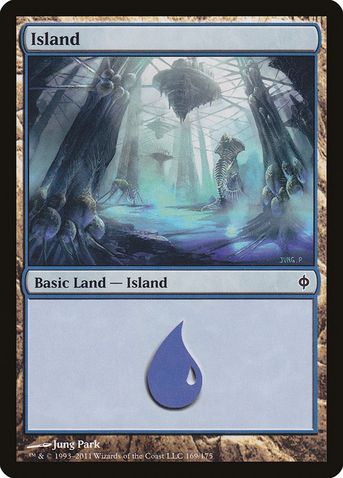 Island (169) [New Phyrexia] | Red Riot Games CA