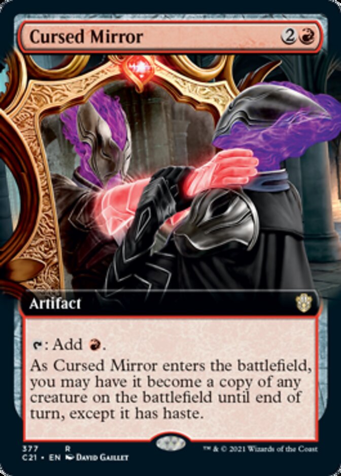 Cursed Mirror (Extended Art) [Commander 2021] | Red Riot Games CA