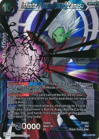 Infinite Force Fused Zamasu (BT2-058) [Union Force] | Red Riot Games CA