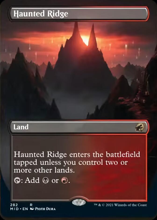 Haunted Ridge (Borderless Alternate Art) [Innistrad: Midnight Hunt] | Red Riot Games CA
