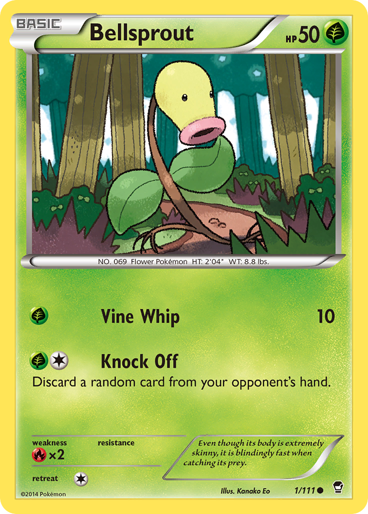 Bellsprout (1/111) [XY: Furious Fists] | Red Riot Games CA