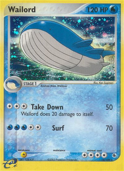 Wailord (14/109) [EX: Ruby & Sapphire] | Red Riot Games CA