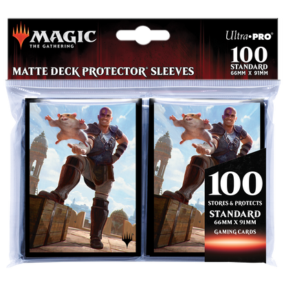 Ultra PRO: Standard 100ct Sleeves - Commander Legends Battle for Baldur's Gate (Minsc & Boo, Timeless Heroes)