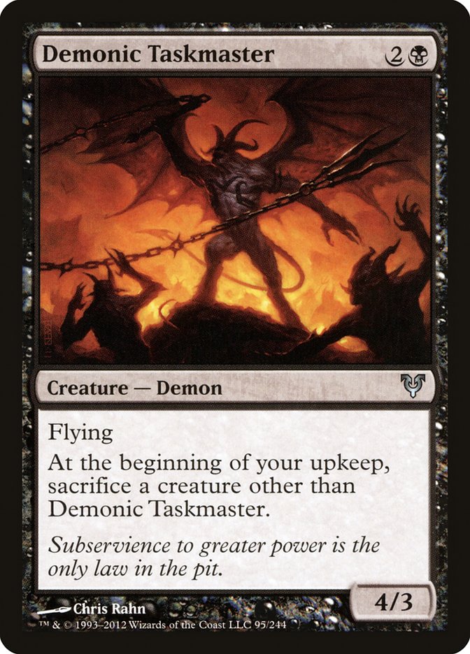 Demonic Taskmaster [Avacyn Restored] | Red Riot Games CA